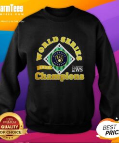 2025 World Series Champions Milwaukee Brewers logo sweatshirt showcasing team pride and celebration.
