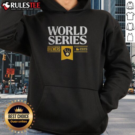 Stylish Nice Milwaukee Brewers MLB World Series 2025 hoodie showcasing team spirit and baseball pride.