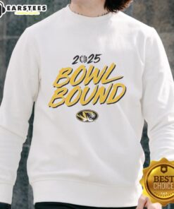 2025 Nice Missouri Tigers Bowl Bound sweatshirt featuring team colors and logo, perfect for fans and supporters.