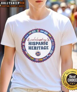 New York Mets Starter celebrating Hispanic Heritage T-Shirt, featuring vibrant colors and a festive design for fans.