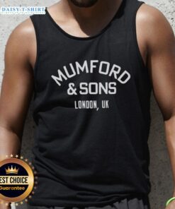 Nice Mumford and Sons London UK logo tank top featuring a stylish design and vibrant colors, perfect for music fans.
