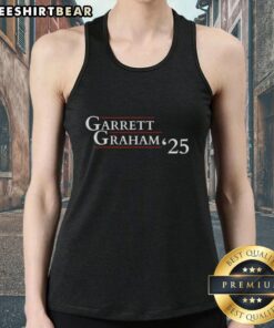 Alt Text: Myles Garrett and Mason Graham wearing 2025 Presidents tank top, showcasing a stylish sports-inspired design.