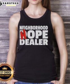 Stylish Nice Neighborhood Hope Dealer tank top displayed on a mannequin, perfect for casual summer wear.