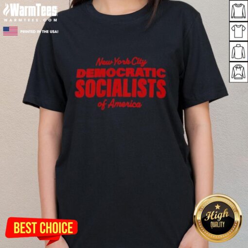 Nice New York City Democratic Socialists of America ladies tee featuring a stylish design and vibrant colors.