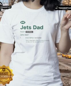 Nice New York Jets Dad Definition Ladies Tee featuring a stylish graphic and comfortable fit for female fans.