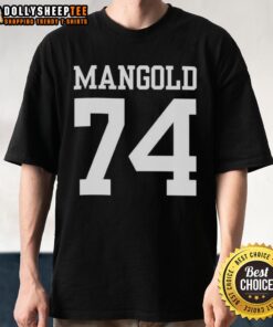 Nice New York Jets Nick Mangold 74 T-Shirt featuring team colors and player number, perfect for fans and collectors.
