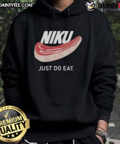 Stylish Nice-Niku Just Do Eat Hoodie in vibrant colors, perfect for food lovers and casual wear enthusiasts.