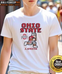 Nice Ohio State Buckeyes Football Jeremiah Smith Retro Baller T-Shirt showcasing a vintage design and team spirit.