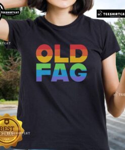 Vintage Fag Pride ladies tee featuring a colorful design celebrating LGBTQ+ pride and inclusivity.
