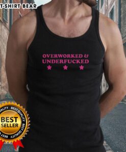 Funny 'Nice Over Worked And Under F*cked' star meme tank top design for casual wear and humor enthusiasts.