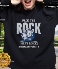 Nice Pack The Rock Indiana Hoosiers sweatshirt featuring bold logo and comfortable design for fans.