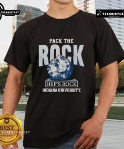 Nice Pack The Rock Hep's Rock Indiana Hoosiers T-Shirt featuring vibrant team colors and logo for passionate fans.