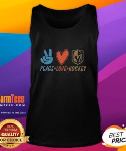 Nice Peace Love Hockey Lover Tank Top featuring a stylish design perfect for hockey fans and casual wear.