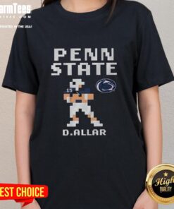 Nice Penn State Nittany Lions Drew Allar retro baller ladies tee showcasing team spirit and stylish design.