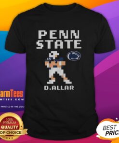 Alt Text: Nice Penn State Nittany Lions Football Drew Allar Retro Baller T-Shirt featuring classic design and team colors.