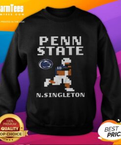 Retro Penn State Nittany Lions football sweatshirt featuring Nicholas Singleton design, perfect for fans and stylish comfort.
