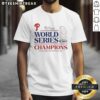 Nice Philadelphia Phillies Baseball 2025 World Series Champions Trophy T-Shirt featuring vibrant team colors and logo.
