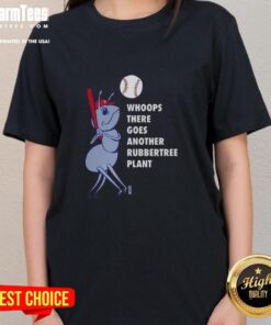 Philadelphia Phillies baseball ladies tee featuring a fun rubber tree plant design, perfect for fans and casual wear.