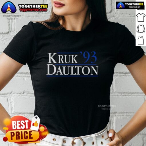 1993 Philadelphia Phillies Ladies Tee featuring John Kruk and Darren Daulton, perfect for baseball fans.