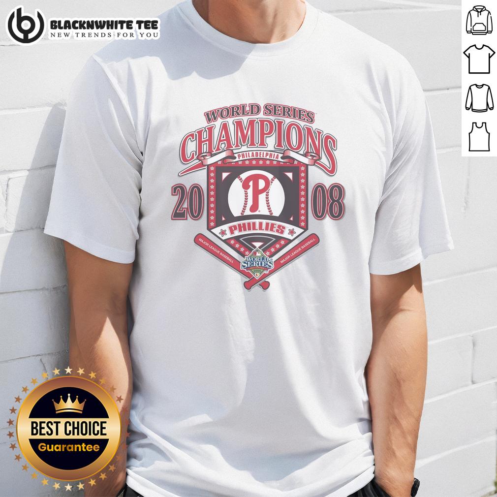 Nice Philadelphia Phillies White Cooperstown World Series Champions Arch T-Shirt Philadelphia Phillies White Cooperstown World Series Champions Arch T-Shirt featuring team logo and vintage design.