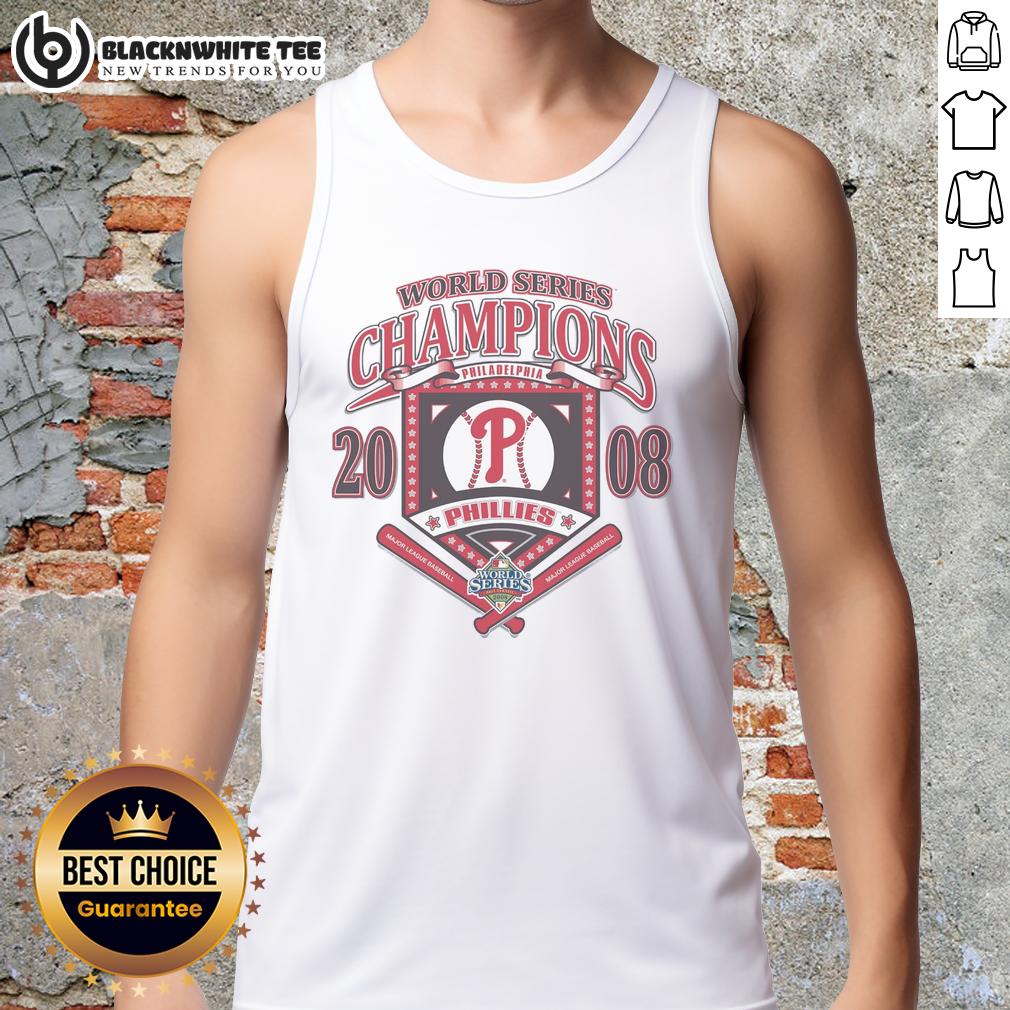 Nice Philadelphia Phillies White Cooperstown World Series Champions Arch Tank Top Nice Philadelphia Phillies White Cooperstown World Series Champions Arch Tank Top for fans and collectors.