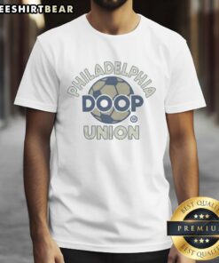 Nice Philadelphia Union Doop T-Shirt featuring the team's logo and vibrant colors for soccer fans and supporters.
