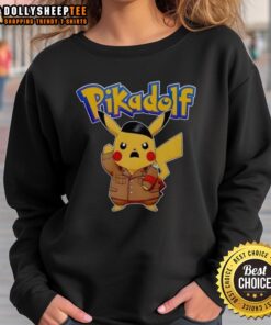 Nice Pikadolf Pokemon Pikachu sweatshirt featuring a vibrant design of Pikachu in a playful pose.
