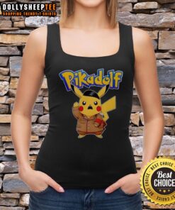 Nice Pikadolf Pokemon Pikachu tank top featuring vibrant colors and playful design, perfect for fans of the iconic character.
