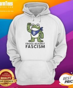 Nice Portland Frog Against Fascism hoodie featuring a vibrant frog design, perfect for activism and fashion enthusiasts.
