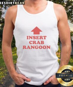 Nice Premium Insert Crab Rangoon Tank Top featuring a fun crab design, perfect for summer style and seafood lovers.
