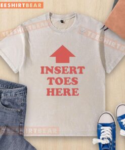 Nice Premium Insert Toes Here Washed T-Shirt in soft fabric, showcasing a trendy design perfect for casual wear.