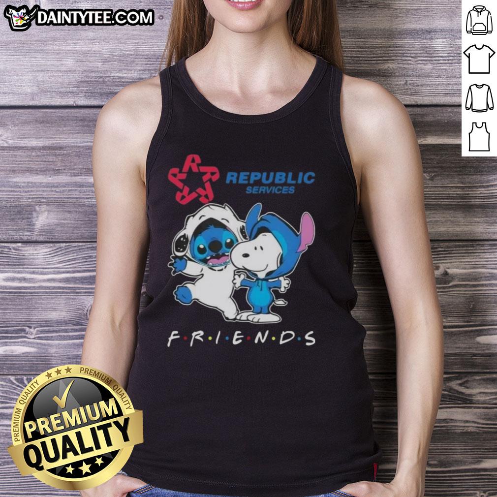 nice-premium-stitch-and-snoopy-x-republic-services-friends-tank-top Nice Premium Stitch and Snoopy x Republic Services Friends tank top featuring colorful graphics and a comfortable fit.