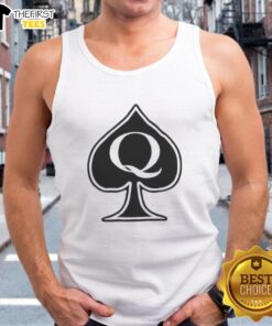 Stylish Nice Queen Spades tank top featuring a bold design, perfect for casual outings and card game enthusiasts.