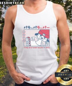 Nice Rappa Dog, the Hip Hop Hero, 1996 tank top featuring vibrant colors and playful graphics for hip-hop fashion enthusiasts.