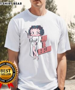 Retro cartoon princess parody T-shirt featuring 'Nice Rebel Pinup' design, perfect for joining the rebellion in style.
