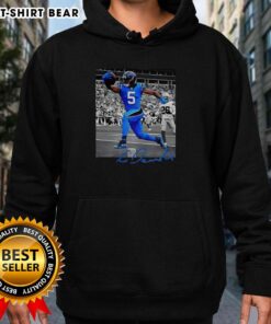 Nice Rico Dowdle Carolina Panthers NFL Week 6 signature hoodie showcasing vibrant team colors and stylish design.