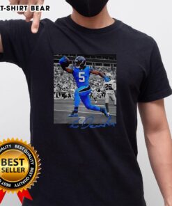 Nice Rico Dowdle Carolina Panthers NFL Week 6 signature t-shirt featuring player name and team logo in vibrant colors.