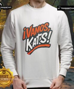 Nice Sam Houston Bearkats Football Vamos Kats sweatshirt featuring the team colors and logo for fans and supporters.
