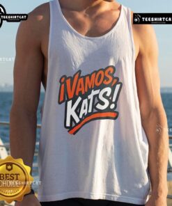 Nice Sam Houston Bearkats football Vamos Kats tank top showcasing team spirit and vibrant colors for fans.