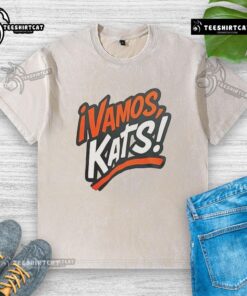 Nice Sam Houston Bearkats football Vamos Kats washed t-shirt in vibrant colors, perfect for fans and game day wear.