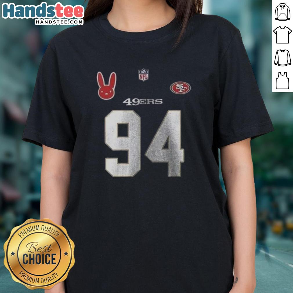 nice-san-francisco-49ers-bad-bunny-benito-2025-2026-ladies-tee Stylish San Francisco 49ers Bad Bunny Benito 2025-2026 ladies tee, perfect for fans and fashion enthusiasts alike.
