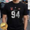 San Francisco 49ers Bad Bunny Benito 2025-2026 T-Shirt featuring vibrant graphics and comfortable fit for fans.