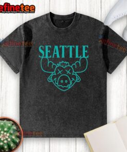 Nice Seattle Moose MLB Seattle Mariners washed t-shirt in vibrant colors, perfect for fans and casual wear.