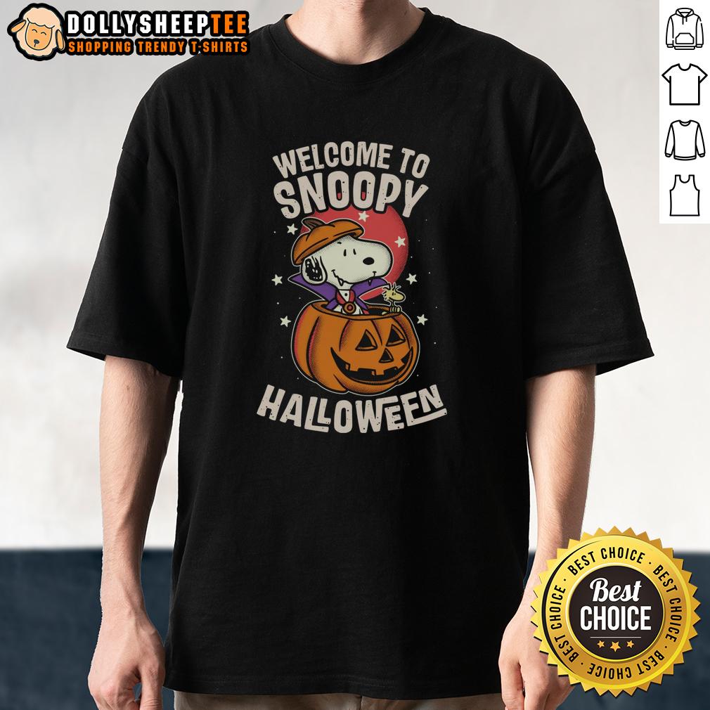 Nice Snoopyween Welcome To Snoopy Halloween T Shirt Alt Text: Nice Snoopyween Welcome To Snoopy Halloween T-Shirt featuring Snoopy in a festive Halloween design.