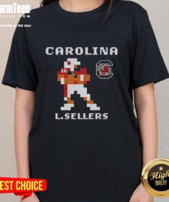 Nice South Carolina Gamecocks Lanorris Sellers retro baller ladies tee showcasing vibrant team colors and stylish design.
