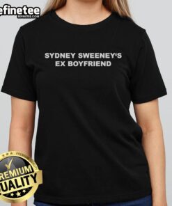 Stylish Ladies Tee featuring 'Nice Sydney Sweeney's Ex-Boyfriend' graphic, perfect for trendy casual wear.