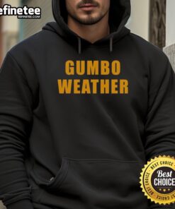 Alt Text: Bob Hebert wearing a stylish Gumbo Weather hoodie, showcasing a trendy look perfect for any casual outing.