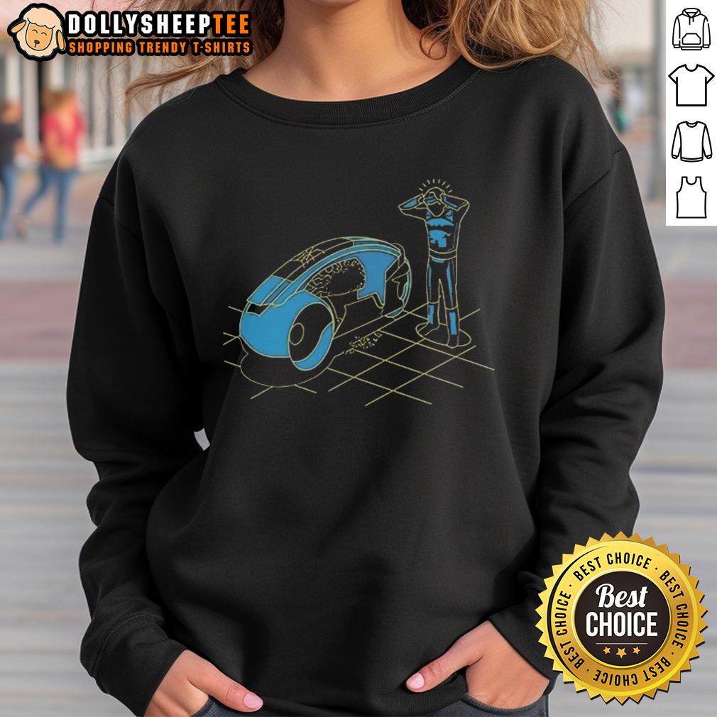 Nice The Big Bang Theory Sheldon Cooper Tron Sweatshirt Sheldon Cooper Tron Sweatshirt from The Big Bang Theory, featuring a vibrant design and cozy fit for fans of the show.
