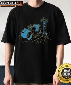 Sheldon Cooper Tron T-Shirt from The Big Bang Theory featuring a colorful design and iconic character graphic.