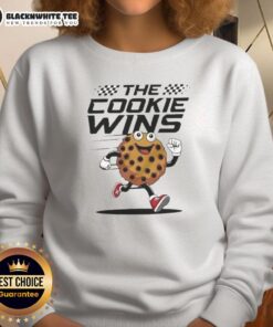 Alt Text: Nice The Cookie Wins New Jersey Devils sweatshirt featuring team colors and logo, perfect for hockey fans.